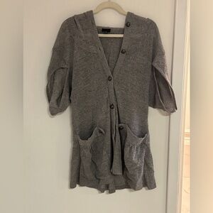 Anna Sui Hooded Poncho Cardigan NWOT